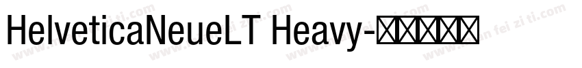 HelveticaNeueLT Heavy字体转换